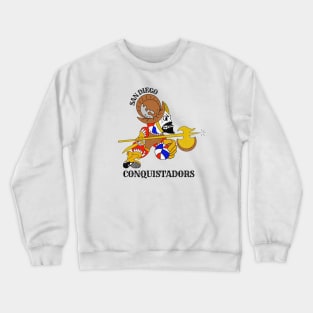 Defunct San Diego Conquistadors ABA Basketball Crewneck Sweatshirt